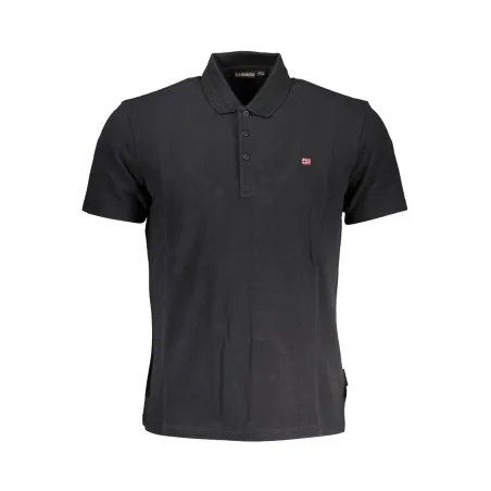 NAPAPIJRI POLO MANCHES COURTES HOMME NOIR - NAPAPIJRI