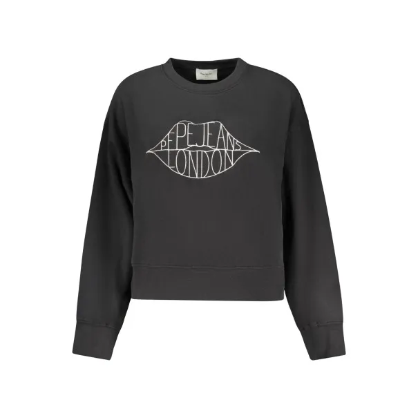 SWEAT-SHIRT NOIR À FERMETURE ÉCLAIR POUR FEMME PEPE JEANS - PEPE JEANS