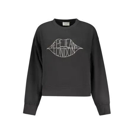SWEAT-SHIRT NOIR À FERMETURE ÉCLAIR POUR FEMME PEPE JEANS - PEPE JEANS