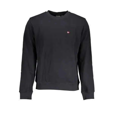 NAPAPIJRI SWEAT-SHIRT SANS FERMETURE ÉCLAIR NOIR POUR HOMMES - NAPAPIJRI