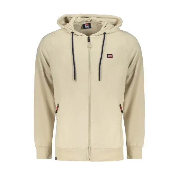 SWEAT-SHIRT BEIGE FERMETURE ÉCLAIR POUR HOMME NORVÈGE 1963 - NORWAY 1963