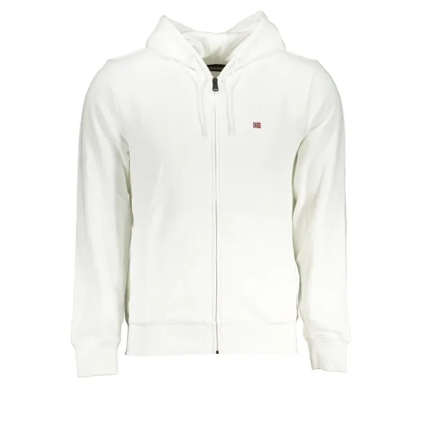 NAPAPIJRI SWEAT-SHIRT ZIPPÉ BLANC HOMME - NAPAPIJRI