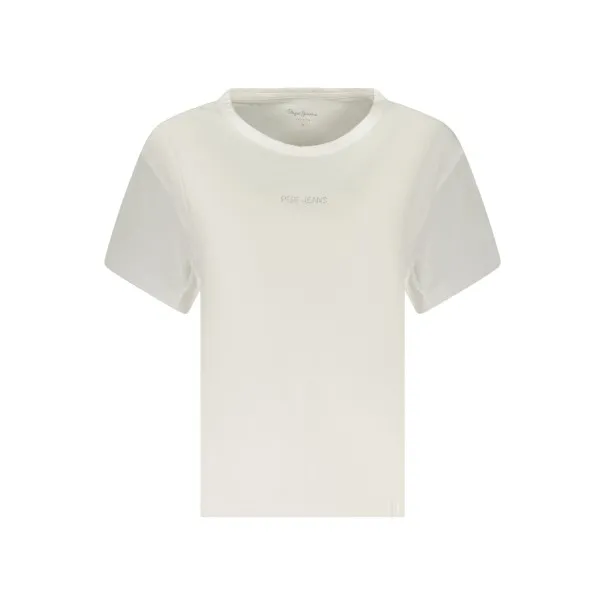 T-shirt blanc à manches courtes Pepe Jeans pour femme - PEPE JEANS