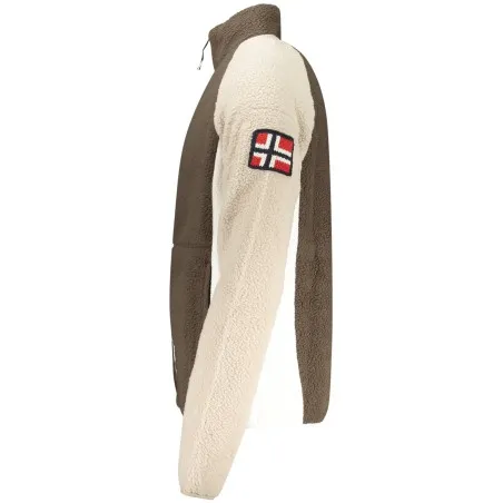 Sweat-shirt zippé marron pour homme Norvège 1963 - NORWAY 1963