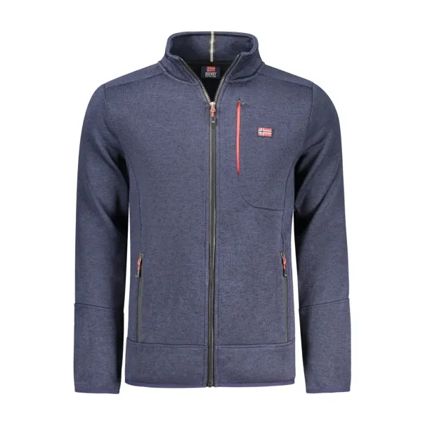 SWEAT-SHIRT BLEU À FERMETURE ÉCLAIR POUR HOMME NORVÈGE 1963 - NORWAY 1963