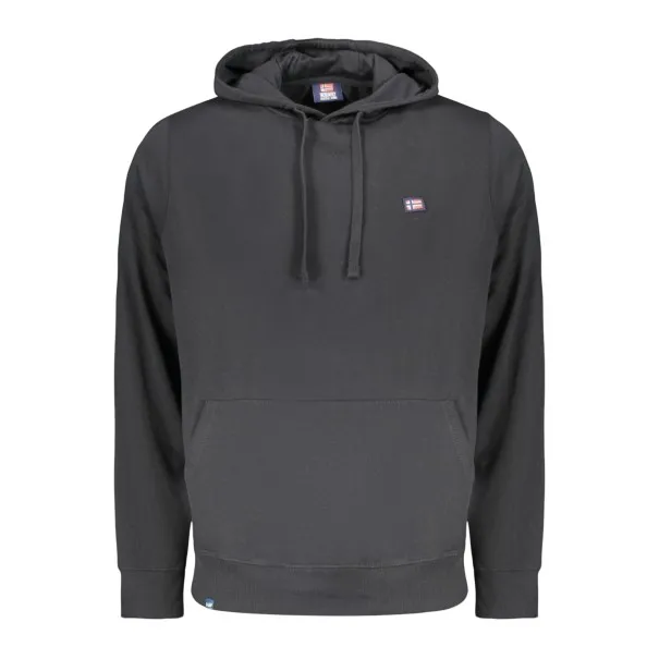 SWEAT-SHIRT NOIR À FERMETURE ÉCLAIR POUR HOMME NORVÈGE 1963 - NORWAY 1963