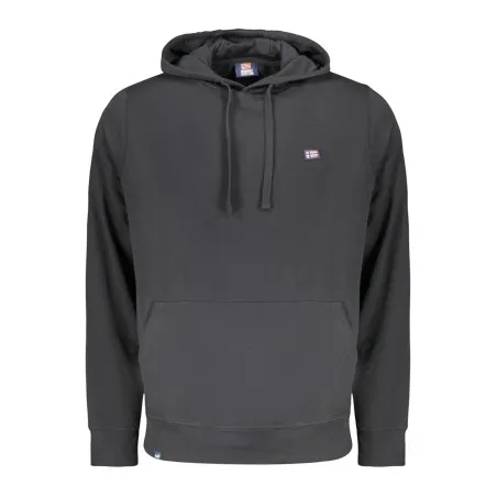 SWEAT-SHIRT NOIR À FERMETURE ÉCLAIR POUR HOMME NORVÈGE 1963 - NORWAY 1963