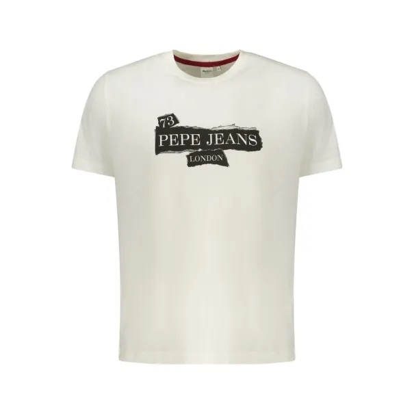 T-shirt blanc à manches courtes Pepe Jeans pour homme - PEPE JEANS