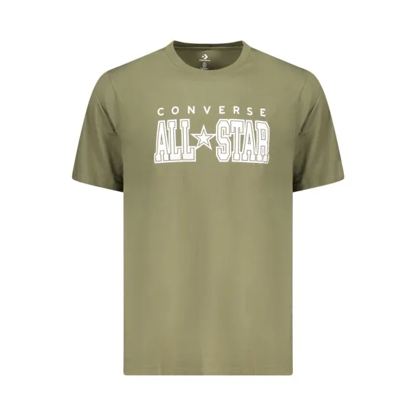 T-shirt Converse vert à manches courtes pour homme - CONVERSE