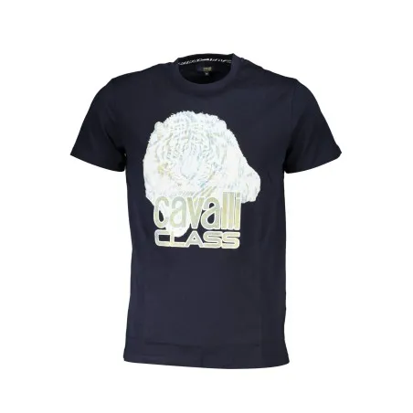T-SHIRT À MANCHES COURTES CAVALLI CLASS HOMME BLEU - CAVALLI CLASS