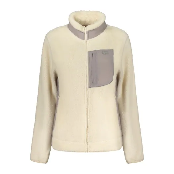 SWEAT-SHIRT BLANC À FERMETURE ÉCLAIR POUR FEMMES NORVÈGE 1963 - NORWAY 1963