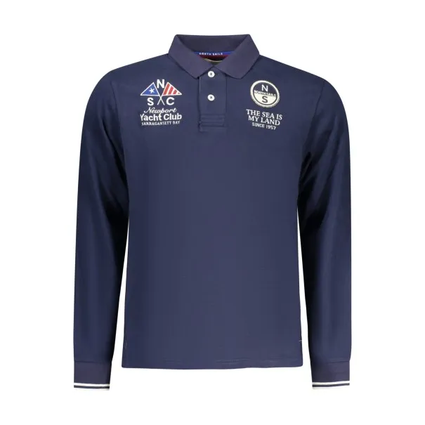 Polo à manches longues pour homme North Sails, bleu - NORTH SAILS