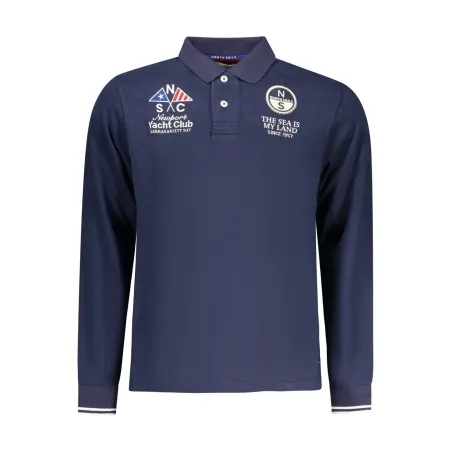 Polo à manches longues pour homme North Sails, bleu - NORTH SAILS