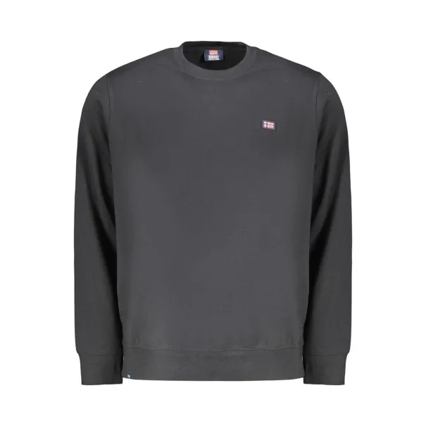 SWEAT-SHIRT NOIR À FERMETURE ÉCLAIR POUR HOMME NORVÈGE 1963 - NORWAY 1963