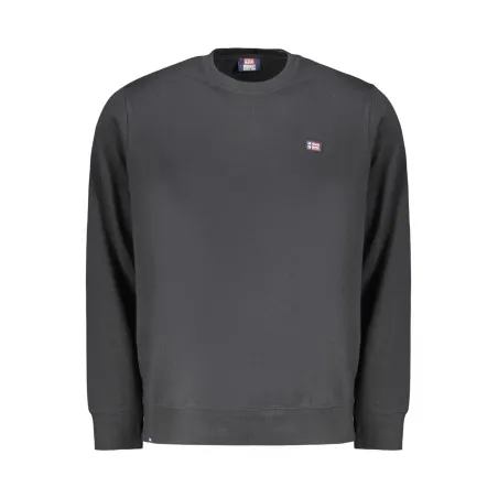 SWEAT-SHIRT NOIR À FERMETURE ÉCLAIR POUR HOMME NORVÈGE 1963 - NORWAY 1963