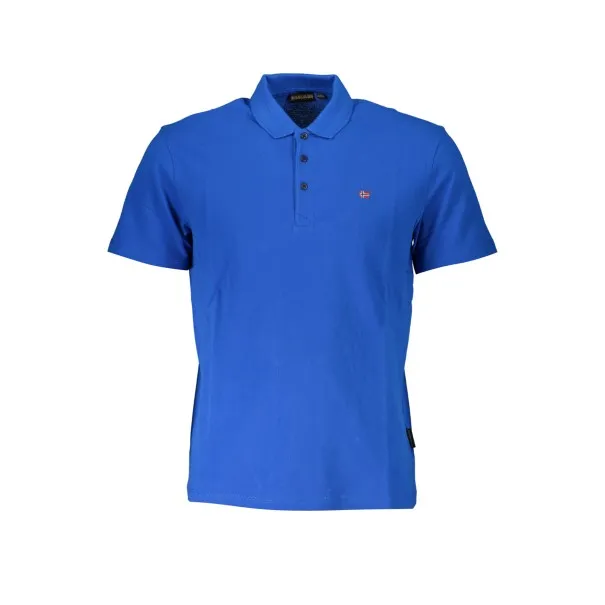 NAPAPIJRI POLO MANCHES COURTES HOMME BLEU - NAPAPIJRI