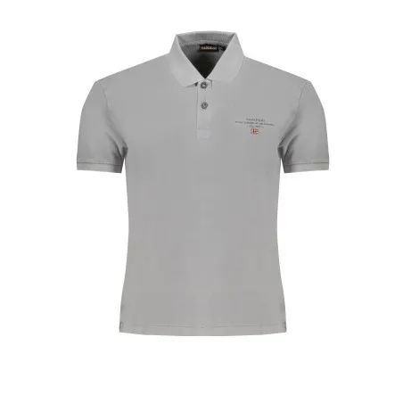 NAPAPIJRI POLO HOMME GRIS À MANCHES COURTES - NAPAPIJRI