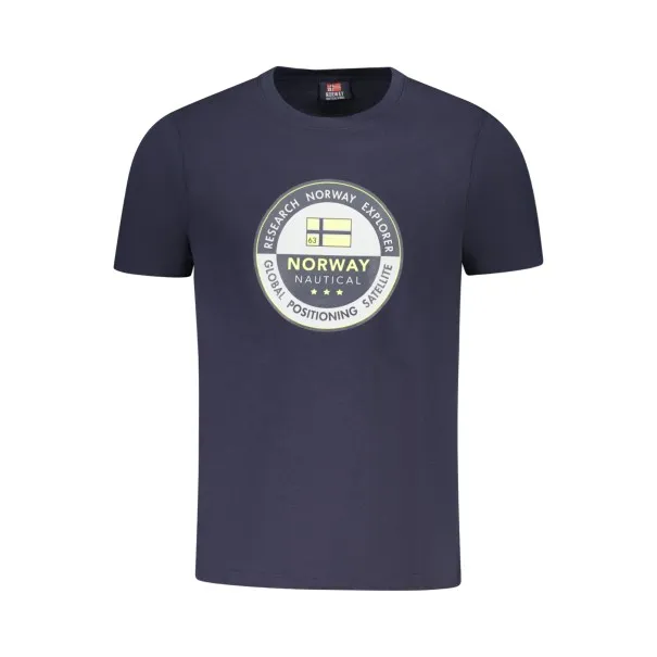 T-SHIRT MANCHES COURTES HOMME NORVÈGE 1963 BLEU - NORWAY 1963