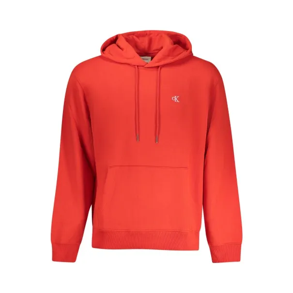 SWEAT-SHIRT ROUGE À FERMETURE ÉCLAIR CALVIN KLEIN POUR HOMME - CALVIN KLEIN