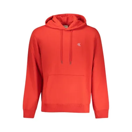 SWEAT-SHIRT ROUGE À FERMETURE ÉCLAIR CALVIN KLEIN POUR HOMME - CALVIN KLEIN