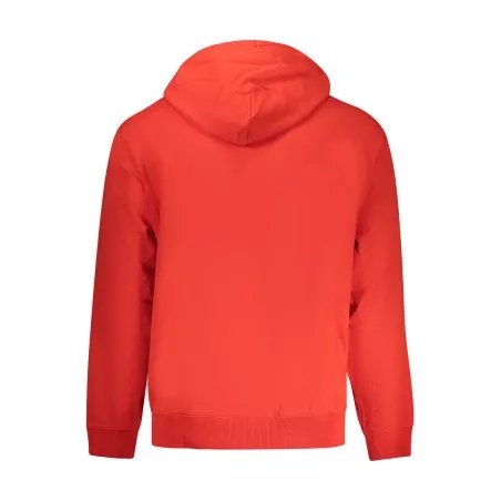 SWEAT-SHIRT ROUGE À FERMETURE ÉCLAIR CALVIN KLEIN POUR HOMME - CALVIN KLEIN