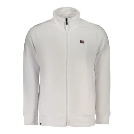 SWEAT-SHIRT BLANC À FERMETURE ÉCLAIR POUR HOMME NORVÈGE 1963 - NORWAY 1963