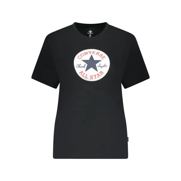 T-shirt Converse à manches courtes pour femme, noir - CONVERSE