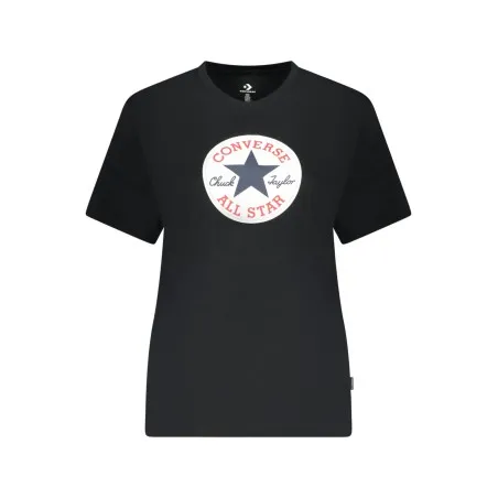 T-shirt Converse à manches courtes pour femme, noir - CONVERSE