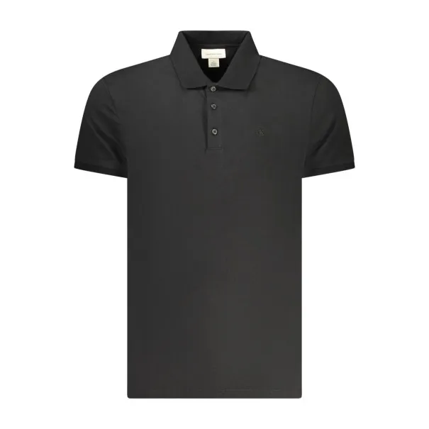Polo noir à manches courtes pour homme Calvin Klein - CALVIN KLEIN