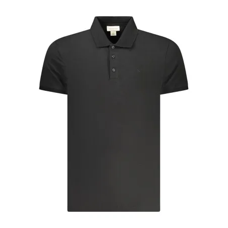 Polo noir à manches courtes pour homme Calvin Klein - CALVIN KLEIN