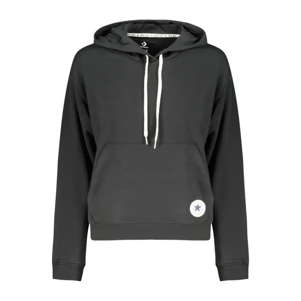Sweat à capuche zippé Converse pour femme, noir - CONVERSE