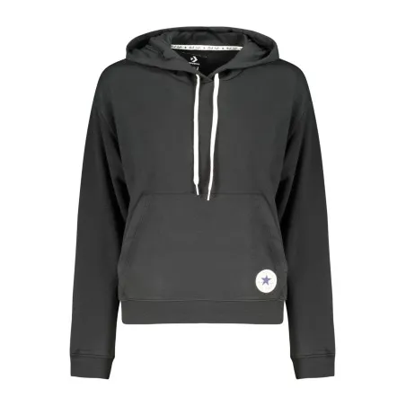 Sweat à capuche zippé Converse pour femme, noir - CONVERSE