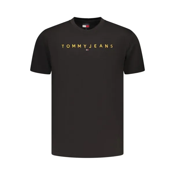 T-shirt noir à manches courtes pour homme Tommy Hilfiger - TOMMY HILFIGER