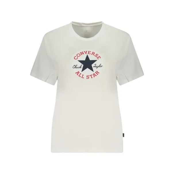 T-shirt Converse à manches courtes pour femme, blanc - CONVERSE