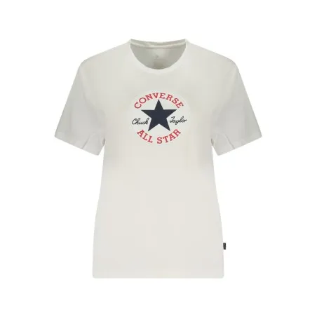 T-shirt Converse à manches courtes pour femme, blanc - CONVERSE