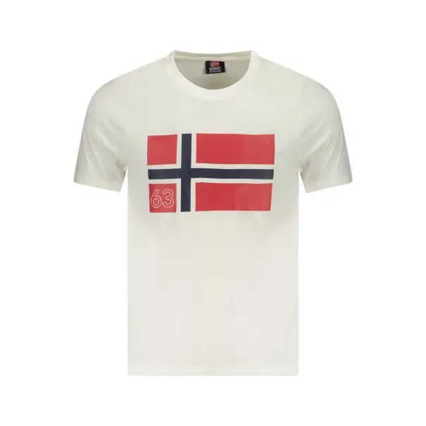 T-SHIRT MANCHES COURTES HOMME NORVÈGE 1963 BLANC - NORWAY 1963