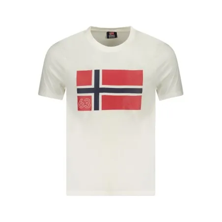 T-SHIRT MANCHES COURTES HOMME NORVÈGE 1963 BLANC - NORWAY 1963