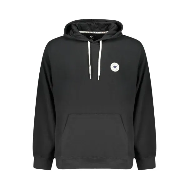 Sweat à capuche zippé Converse pour homme, noir - CONVERSE