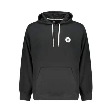 Sweat à capuche zippé Converse pour homme, noir - CONVERSE