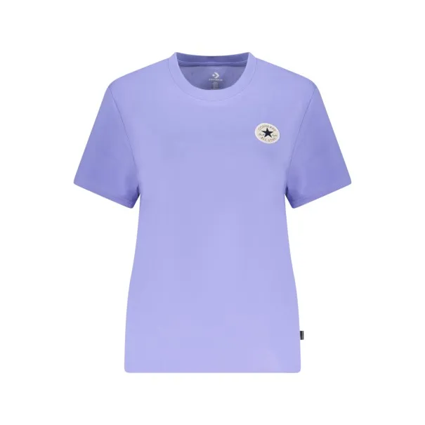 T-shirt violet à manches courtes Converse pour femme - CONVERSE