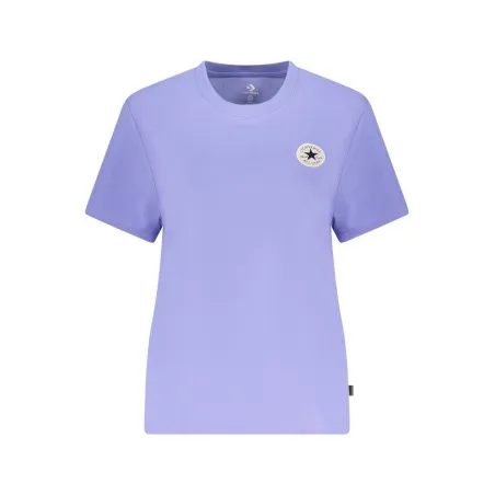 T-shirt violet à manches courtes Converse pour femme - CONVERSE