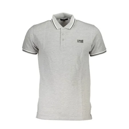 CAVALLI CLASS POLO MANCHES COURTES HOMME GRIS - CAVALLI CLASS