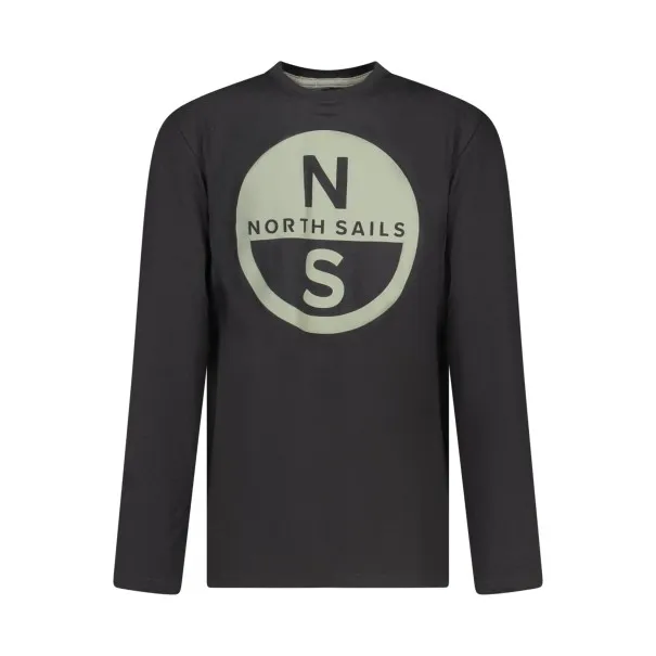 T-shirt à manches longues pour enfants North Sails, noir - NORTH SAILS