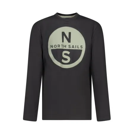 T-shirt à manches longues pour enfants North Sails, noir - NORTH SAILS
