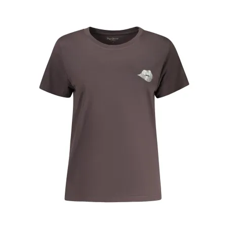 T-shirt noir à manches courtes pour femme Pepe Jeans - PEPE JEANS
