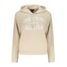 Sweat à capuche zippé Converse pour femme, couleur beige - CONVERSE