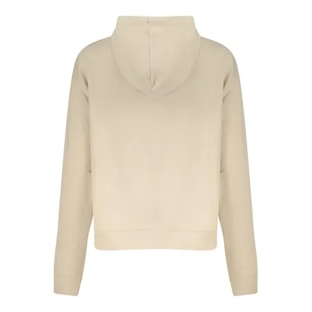 Sweat à capuche zippé Converse pour femme, couleur beige - CONVERSE