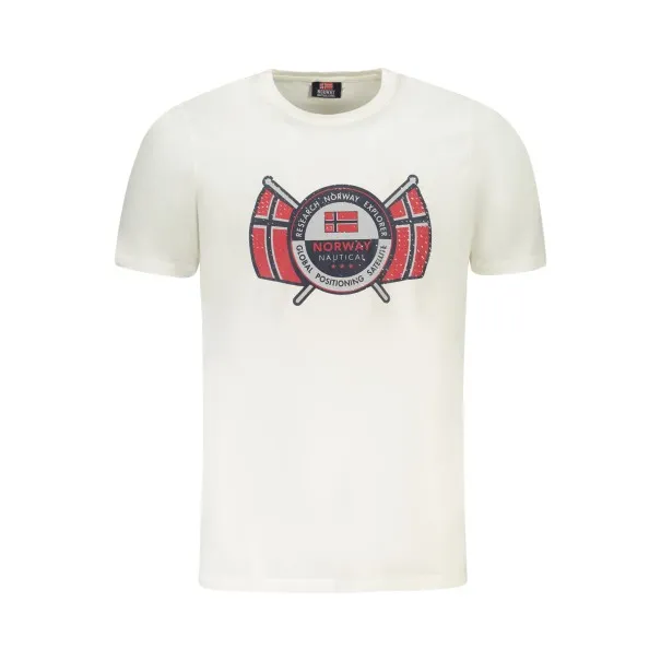 T-SHIRT MANCHES COURTES HOMME NORVÈGE 1963 BLANC - NORWAY 1963