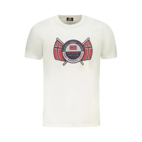 T-SHIRT MANCHES COURTES HOMME NORVÈGE 1963 BLANC - NORWAY 1963