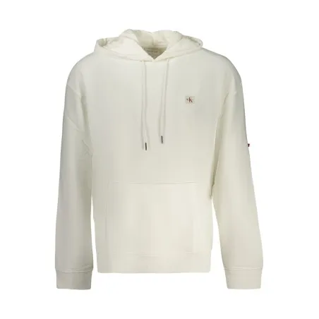 Sweat-shirt zippé blanc pour homme Calvin Klein - CALVIN KLEIN